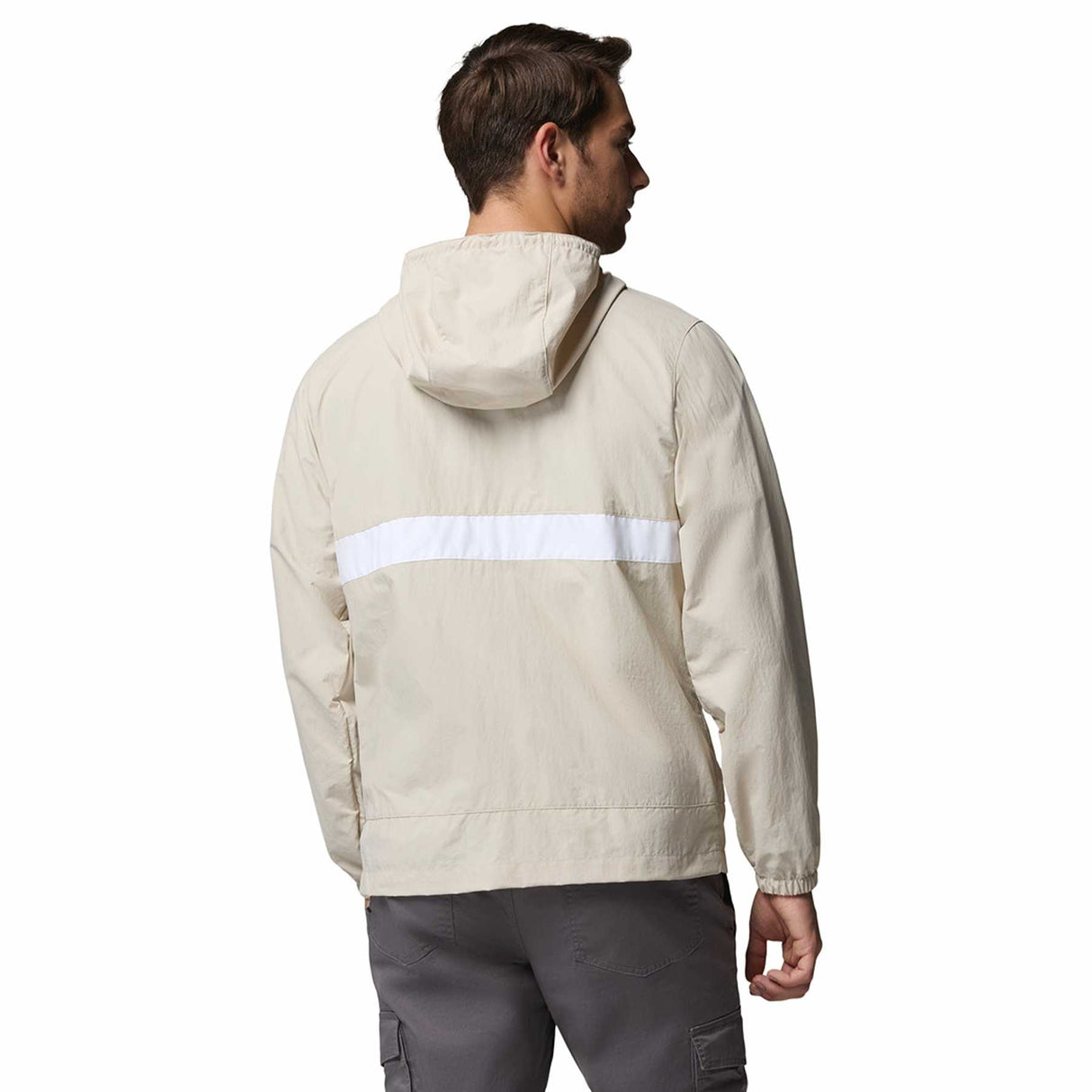 Columbia Men's Spire Valley Hooded Windbreaker Dark Stone/White / Small-Dark Stone/White / Medium-Dark Stone/White / Large-Dark Stone/White / X-Large-Dark Stone/White / XX-Large - 53 Degrees North 