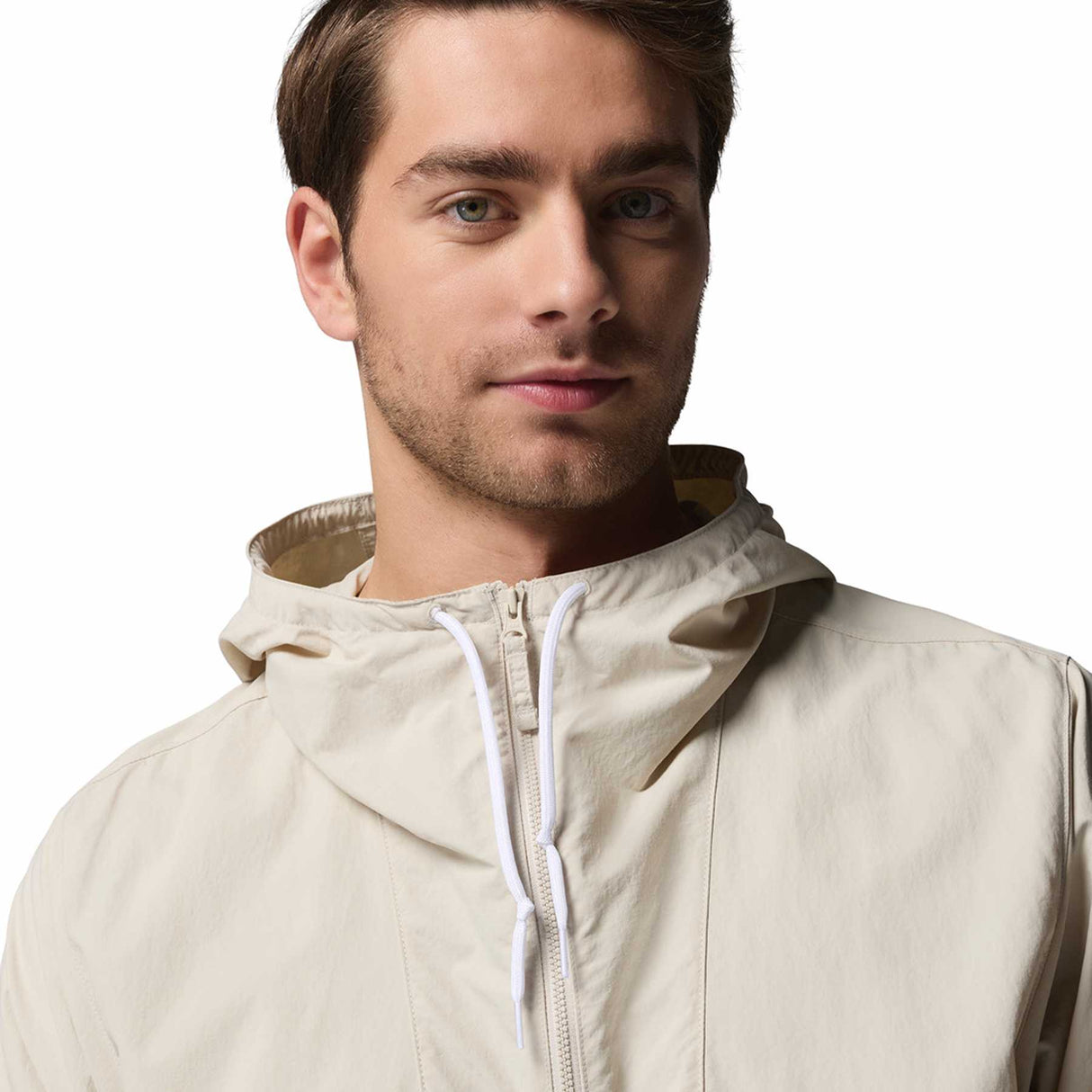 Columbia Men's Spire Valley Hooded Windbreaker Dark Stone/White / Small-Dark Stone/White / Medium-Dark Stone/White / Large-Dark Stone/White / X-Large-Dark Stone/White / XX-Large - 53 Degrees North 