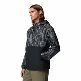 Columbia Men's Spire Valley Novelty Windbreaker Black/Treebark / Small-Black/Treebark / Medium-Black/Treebark / Large-Black/Treebark / X-Large-Black/Treebark / XX-Large - 53 Degrees North 