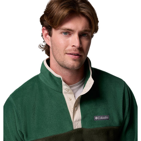 Columbia Men's Steens Mountain Half Snap Fleece Stone Green/Shark / Small-Stone Green/Shark / Medium-Stone Green/Shark / Large-Stone Green/Shark / X-Large-Stone Green/Shark / XX-Large - 53 Degrees North 