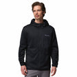 Columbia Men's Tall Heights Hooded Grid Fleece Full Zip Fleece Jacket Black / Small-Black / Medium-Black / Large-Black / X-Large-Black / XX-Large - 53 Degrees North 