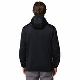 Columbia Men's Tall Heights Hooded Grid Fleece Full Zip Fleece Jacket Black / Small-Black / Medium-Black / Large-Black / X-Large-Black / XX-Large - 53 Degrees North 