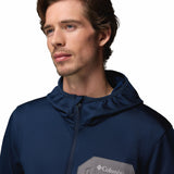 Columbia Men's Tall Heights Hooded Grid Fleece Full Zip Fleece Jacket Black / Small-Black / Medium-Black / Large-Black / X-Large-Black / XX-Large - 53 Degrees North 