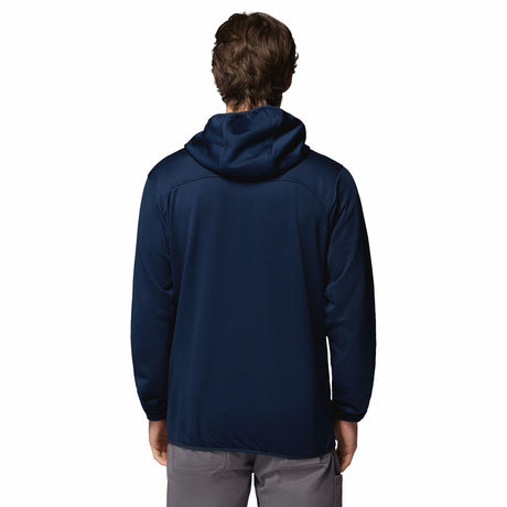 Columbia Men's Tall Heights Hooded Grid Fleece Full Zip Fleece Jacket Black / Small-Black / Medium-Black / Large-Black / X-Large-Black / XX-Large - 53 Degrees North 