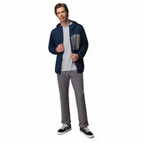 Columbia Men's Tall Heights Hooded Grid Fleece Full Zip Fleece Jacket Black / Small-Black / Medium-Black / Large-Black / X-Large-Black / XX-Large - 53 Degrees North 