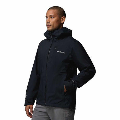 Columbia Men's Trailborne 2.5L Waterproof Shell Jacket Black / Small-Black / Medium-Black / Large-Black / X-Large-Black / XX-Large - 53 Degrees North 