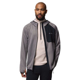 Columbia Men's Triple Canyon Grid Hooded Fleece Jacket City Grey/Black / Small-City Grey/Black / Medium-City Grey/Black / Large-City Grey/Black / X-Large-City Grey/Black / XX-Large - 53 Degrees North 