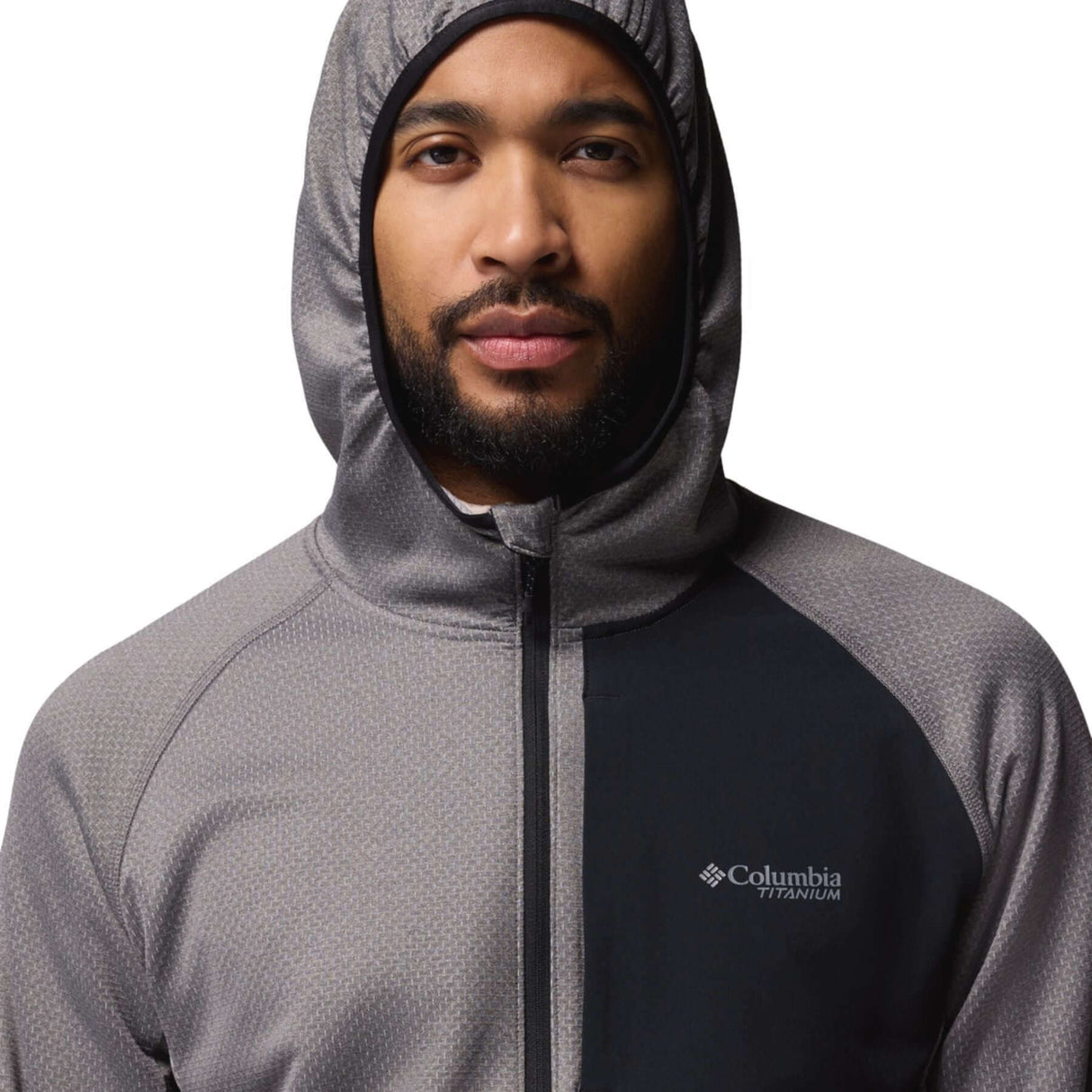 Columbia Men's Triple Canyon Grid Hooded Fleece Jacket City Grey/Black / Small-City Grey/Black / Medium-City Grey/Black / Large-City Grey/Black / X-Large-City Grey/Black / XX-Large - 53 Degrees North 