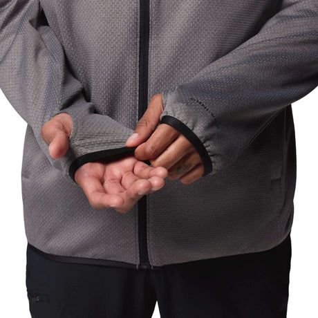 Columbia Men's Triple Canyon Grid Hooded Fleece Jacket City Grey/Black / Small-City Grey/Black / Medium-City Grey/Black / Large-City Grey/Black / X-Large-City Grey/Black / XX-Large - 53 Degrees North 