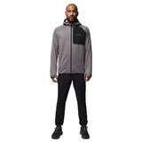Columbia Men's Triple Canyon Grid Hooded Fleece Jacket City Grey/Black / Small-City Grey/Black / Medium-City Grey/Black / Large-City Grey/Black / X-Large-City Grey/Black / XX-Large - 53 Degrees North 