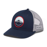 Columbia Mesh Snap Back Hat Black/Weld-River Blue/Black/Circular Landscape-Coll Navy/Columbia Grey/Mt Hood Circle-Tuscan/Dark Stone/Dark Mountain - 53 Degrees North 