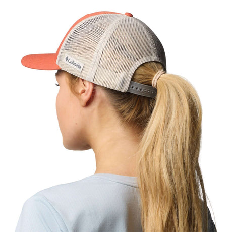 Columbia Mesh Snap Back Hat Black/Weld-River Blue/Black/Circular Landscape-Coll Navy/Columbia Grey/Mt Hood Circle-Tuscan/Dark Stone/Dark Mountain - 53 Degrees North 