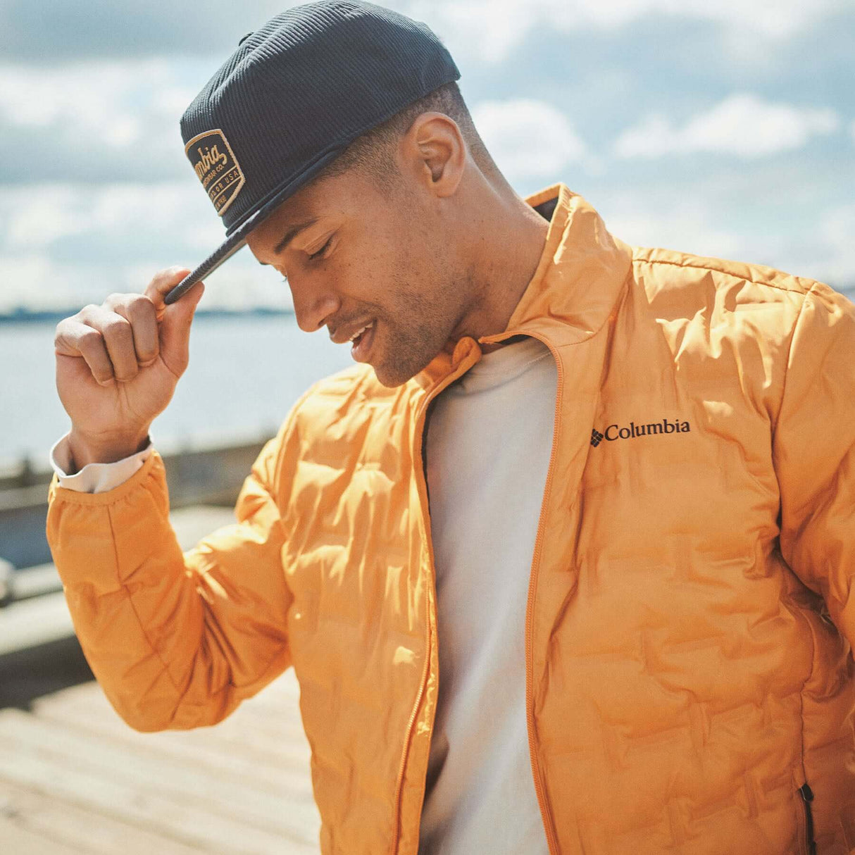 Columbia Packsaddle Corduroy Snap Back Black/CSC Tracks-Camel Brown/Arches-Black/Chenille Patch - 53 Degrees North 