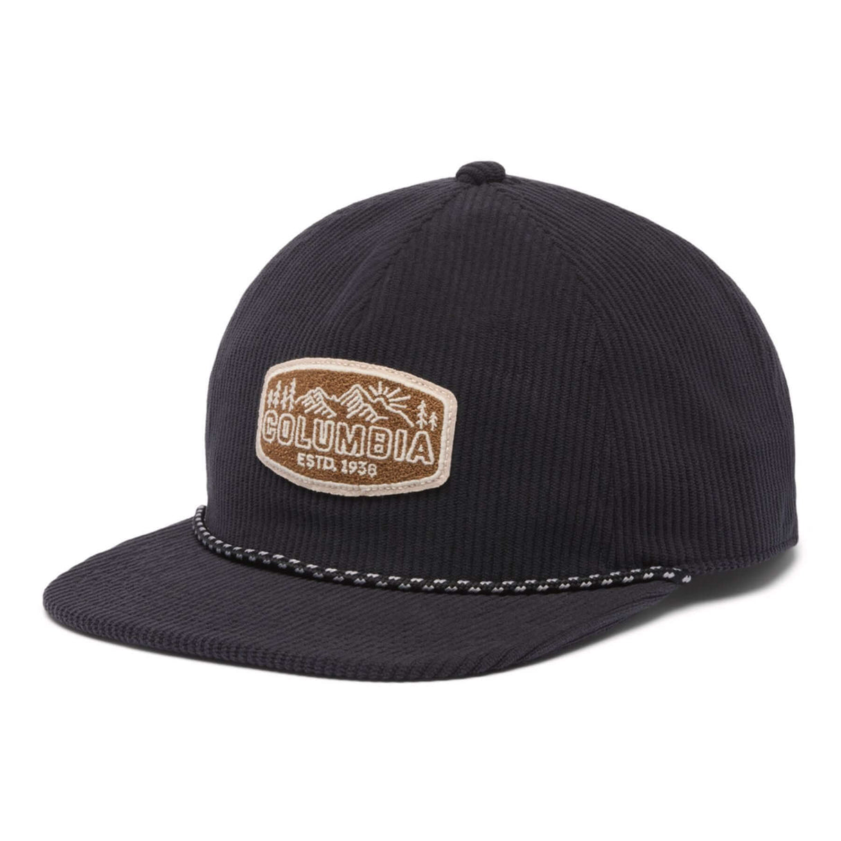 Columbia Packsaddle Corduroy Snap Back Black/CSC Tracks-Camel Brown/Arches-Black/Chenille Patch - 53 Degrees North 