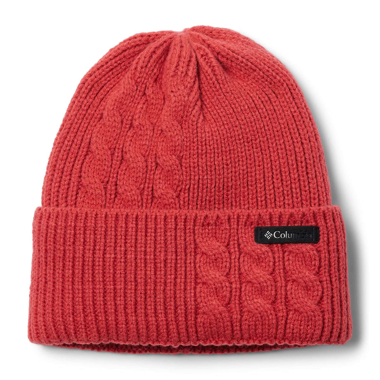 Columbia Women's Agate Pass Cable Knit Beanie Daredevil-Camel Brown - 53 Degrees North 