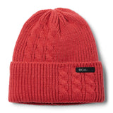 Columbia Women's Agate Pass Cable Knit Beanie Daredevil-Camel Brown - 53 Degrees North 
