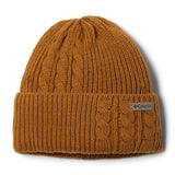Columbia Women's Agate Pass Cable Knit Beanie Daredevil-Camel Brown - 53 Degrees North 