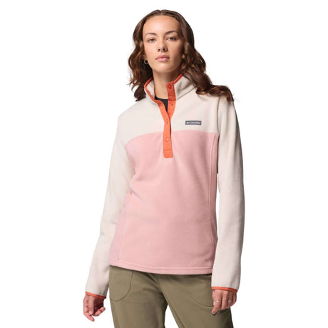 Columbia Women's Benton Springs 1/2 Snap Pullover Lavender Pearl/Share Purple/Shark / X-Small-Lavender Pearl/Share Purple/Shark / Small-Lavender Pearl/Share Purple/Shark / Medium-Lavender Pearl/Share Purple/Shark / Large-Lavender Pearl/Share Purple/Shark / X-Large - 53 Degrees North 