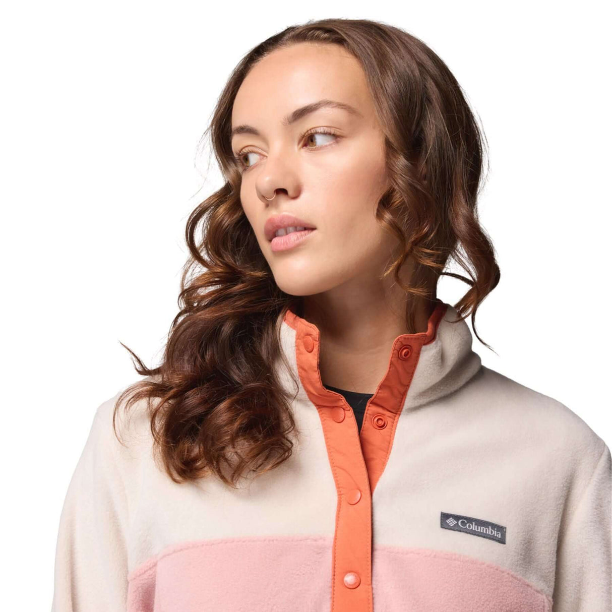 Columbia Women's Benton Springs 1/2 Snap Pullover Lavender Pearl/Share Purple/Shark / X-Small-Lavender Pearl/Share Purple/Shark / Small-Lavender Pearl/Share Purple/Shark / Medium-Lavender Pearl/Share Purple/Shark / Large-Lavender Pearl/Share Purple/Shark / X-Large - 53 Degrees North 