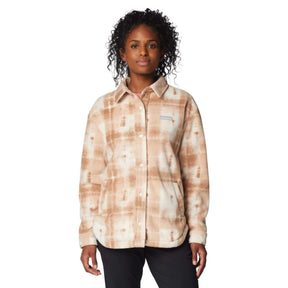 Columbia Women's Benton Springs Fleece Shirt Jacket Camel Brown Omblur / X-Small-Camel Brown Omblur / Small-Camel Brown Omblur / Medium-Camel Brown Omblur / Large-Camel Brown Omblur / X-Large - 53 Degrees North 
