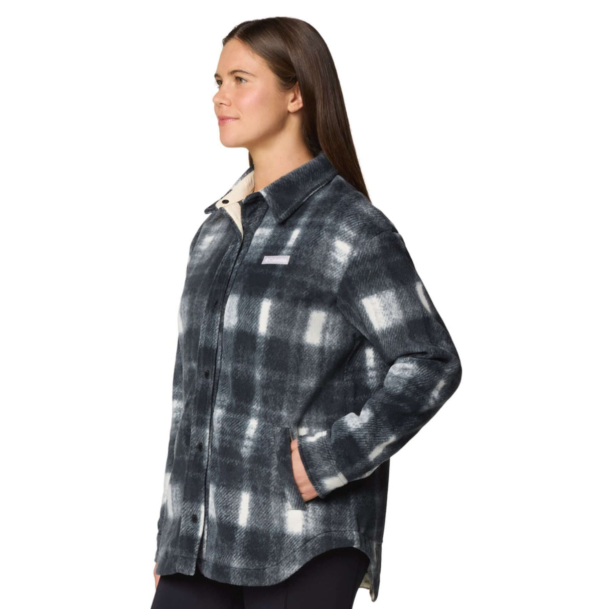 Columbia Women's Benton Springs Fleece Shirt Jacket Camel Brown Omblur / X-Small-Camel Brown Omblur / Small-Camel Brown Omblur / Medium-Camel Brown Omblur / Large-Camel Brown Omblur / X-Large - 53 Degrees North 