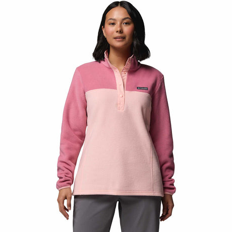 Columbia Women's Benton Springs Half Snap Pullover Lavender Pearl/Shale Purple / X-Small-Lavender Pearl/Shale Purple / Small-Lavender Pearl/Shale Purple / Medium-Lavender Pearl/Shale Purple / Large-Lavender Pearl/Shale Purple / X-Large - 53 Degrees North 