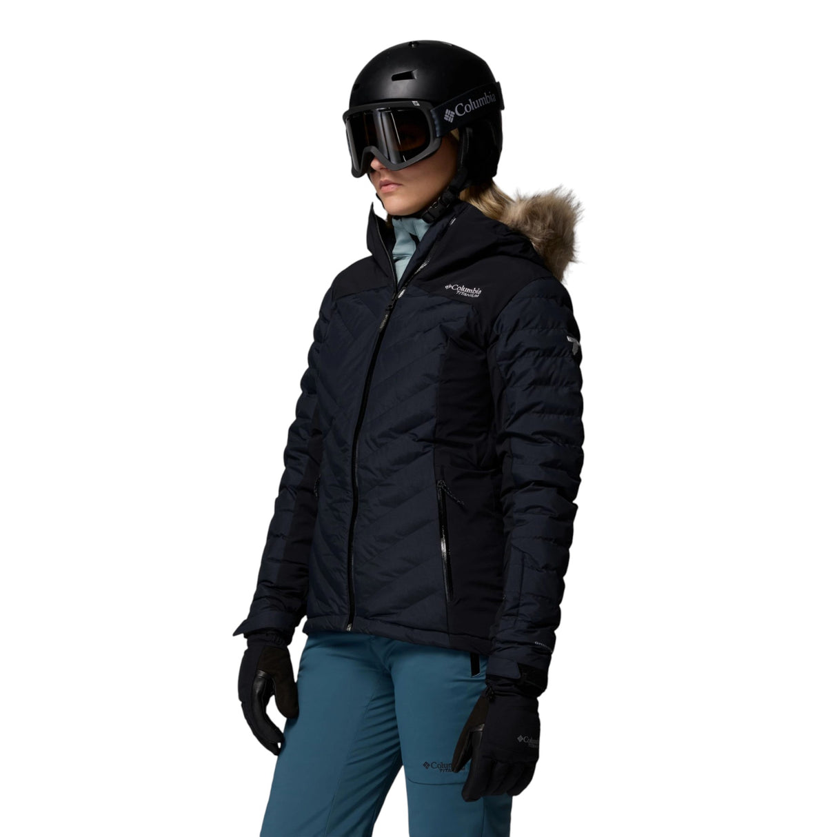 Columbia Women's Bird Mountain III Insulated Ski Jacket Black / X-Small-Black / Small-Black / Medium-Black / Large-Black / X-Large - 53 Degrees North 
