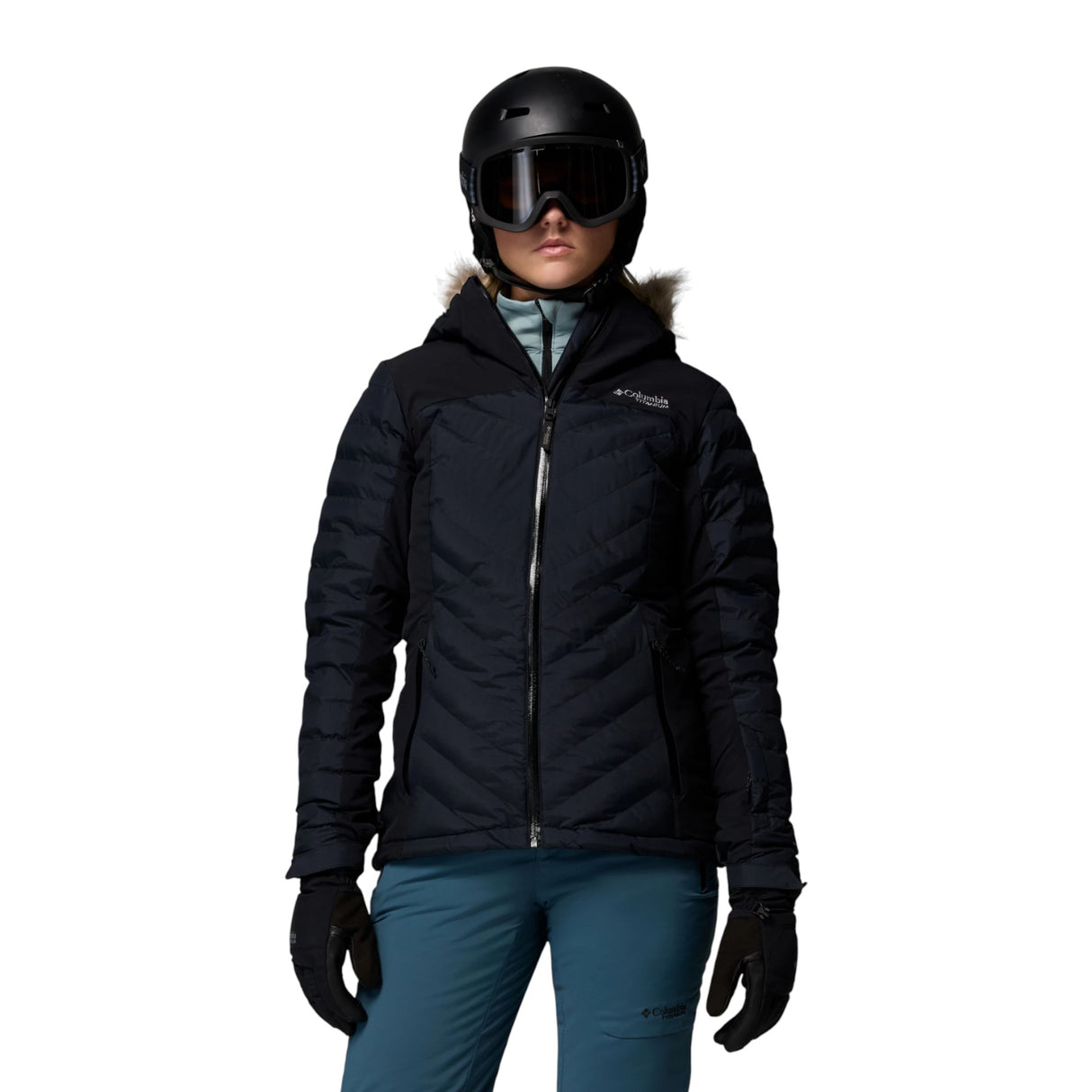 Columbia Women's Bird Mountain III Insulated Ski Jacket Black / X-Small-Black / Small-Black / Medium-Black / Large-Black / X-Large - 53 Degrees North 