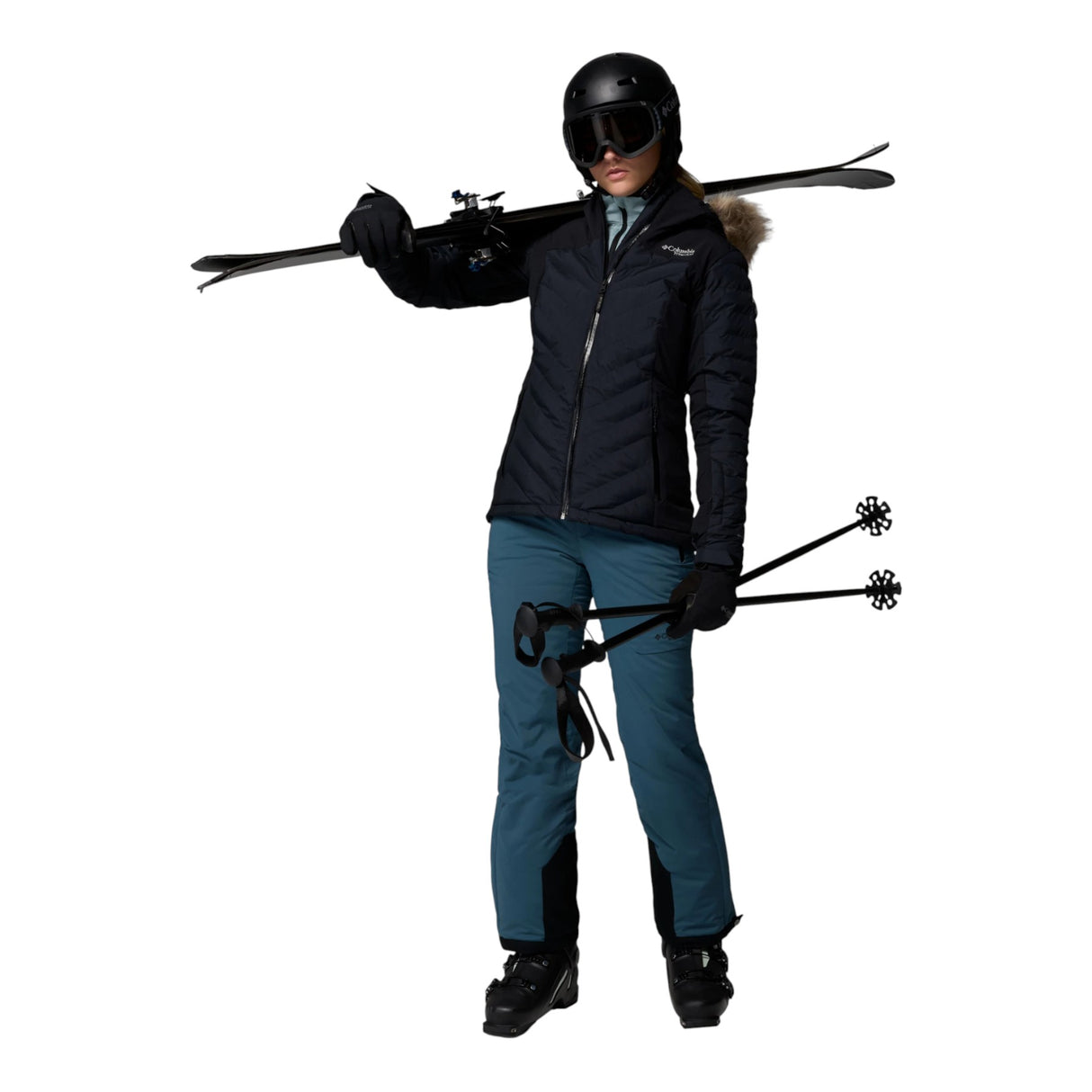 Columbia Women's Bird Mountain III Insulated Ski Jacket Black / X-Small-Black / Small-Black / Medium-Black / Large-Black / X-Large - 53 Degrees North 