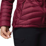 Columbia Women's Corelite Down Hooded Jacket Rich Wine / X-Small-Rich Wine / Small-Rich Wine / Medium-Rich Wine / Large-Rich Wine / X-Large - 53 Degrees North 
