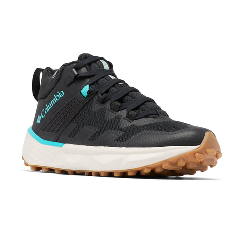 Columbia Women's Facet 75 Mid OutDry Waterproof Hiking Shoes Black/Bright Aqua / UK 4-Black/Bright Aqua / UK 5-Black/Bright Aqua / UK 6-Black/Bright Aqua / UK 7-Black/Bright Aqua / UK 8 - 53 Degrees North 