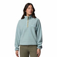 Columbia Women's Helvetia II Cropped Half Snap Fleece Crushed Blue/Safari/Marine Light / X-Small - 53 Degrees North