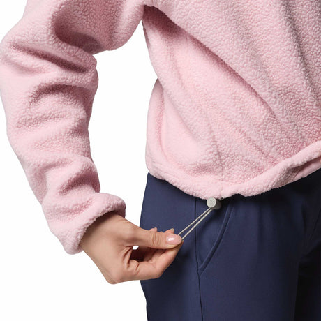 Columbia Women's Helvetia II Cropped Half Snap Fleece Pink Agate/Peppercorn/Flint Grey / X-Small-Pink Agate/Peppercorn/Flint Grey / Small-Pink Agate/Peppercorn/Flint Grey / Medium-Pink Agate/Peppercorn/Flint Grey / Large-Pink Agate/Peppercorn/Flint Grey / X-Large - 53 Degrees North 