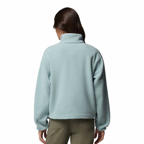 Columbia Women's Helvetia II Cropped Half Snap Fleece Pink Agate/Peppercorn/Flint Grey / X-Small-Pink Agate/Peppercorn/Flint Grey / Small-Pink Agate/Peppercorn/Flint Grey / Medium-Pink Agate/Peppercorn/Flint Grey / Large-Pink Agate/Peppercorn/Flint Grey / X-Large - 53 Degrees North 