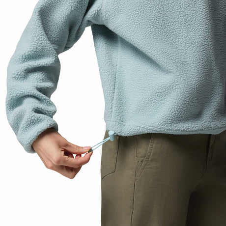 Columbia Women's Helvetia II Cropped Half Snap Fleece Pink Agate/Peppercorn/Flint Grey / X-Small-Pink Agate/Peppercorn/Flint Grey / Small-Pink Agate/Peppercorn/Flint Grey / Medium-Pink Agate/Peppercorn/Flint Grey / Large-Pink Agate/Peppercorn/Flint Grey / X-Large - 53 Degrees North 