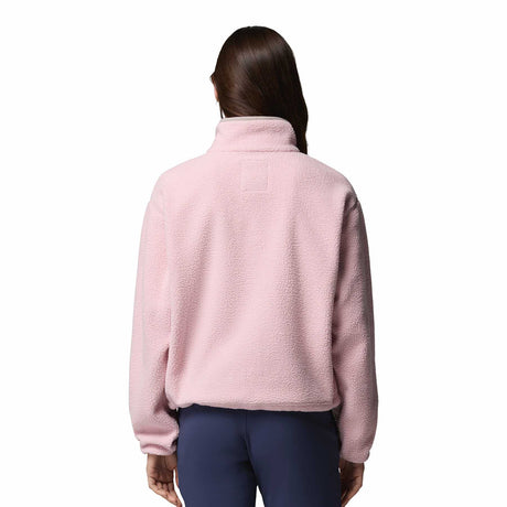 Columbia Women's Helvetia II Cropped Half Snap Fleece Pink Agate/Peppercorn/Flint Grey / X-Small-Pink Agate/Peppercorn/Flint Grey / Small-Pink Agate/Peppercorn/Flint Grey / Medium-Pink Agate/Peppercorn/Flint Grey / Large-Pink Agate/Peppercorn/Flint Grey / X-Large - 53 Degrees North 