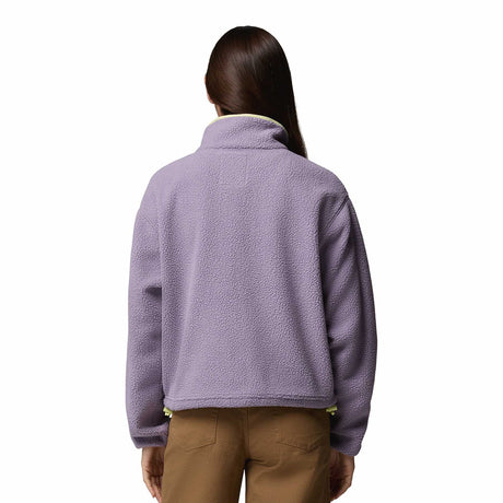 Columbia Women's Helvetia II Cropped Half Snap Fleece Pink Agate/Peppercorn/Flint Grey / X-Small-Pink Agate/Peppercorn/Flint Grey / Small-Pink Agate/Peppercorn/Flint Grey / Medium-Pink Agate/Peppercorn/Flint Grey / Large-Pink Agate/Peppercorn/Flint Grey / X-Large - 53 Degrees North 