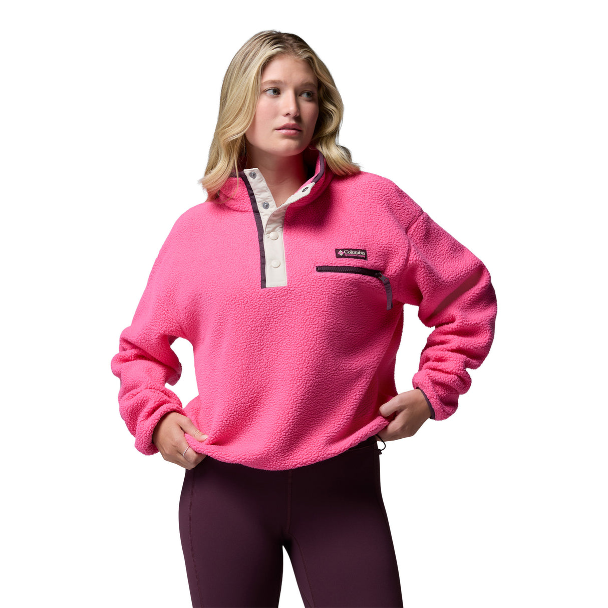 Columbia Women's Helvetia II Cropped Half Snap Fleece Nico/Dark Stone / X-Small - 53 Degrees North