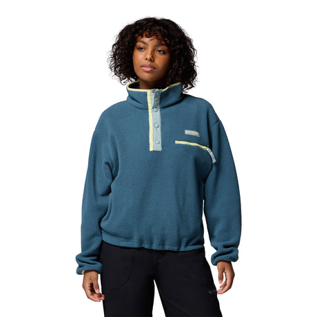 Columbia Women's Helvetia II Cropped Sherpa Half Snap Fleece Canoe / X-Small-Canoe / Small-Canoe / Medium-Canoe / Large-Canoe / X-Large - 53 Degrees North 