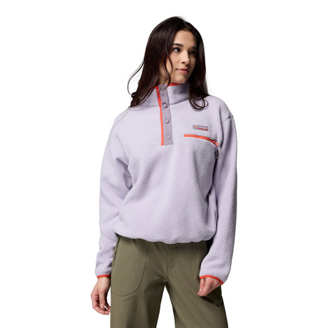 Columbia Women's Helvetia II Cropped Sherpa Half Snap Fleece Canoe / X-Small-Canoe / Small-Canoe / Medium-Canoe / Large-Canoe / X-Large - 53 Degrees North 