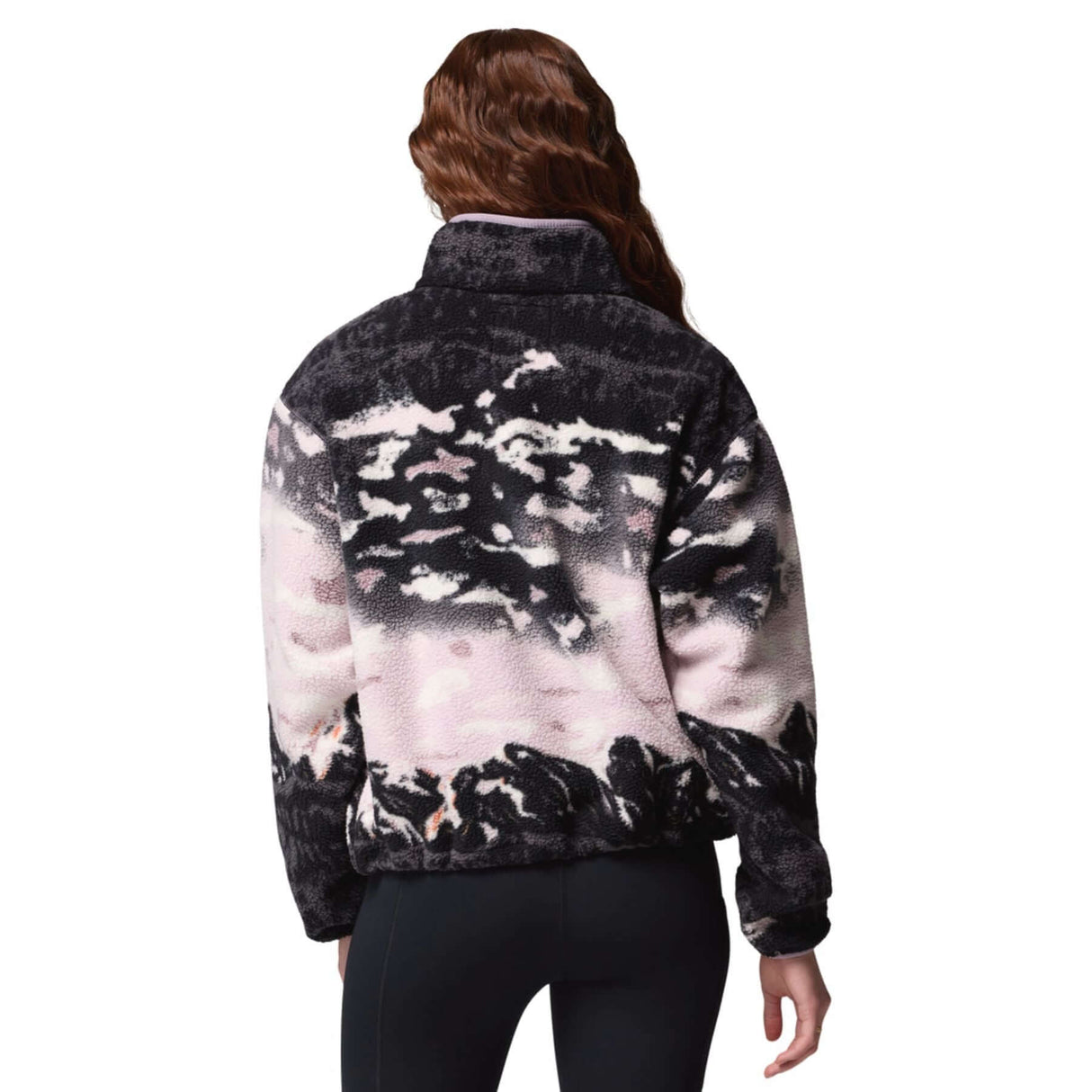 Columbia Women's Helvetia II Printed Cropped Half Snap Fleece Rosette Sprayflower / X-Small-Rosette Sprayflower / Small-Rosette Sprayflower / Medium-Rosette Sprayflower / Large-Rosette Sprayflower / X-Large - 53 Degrees North 