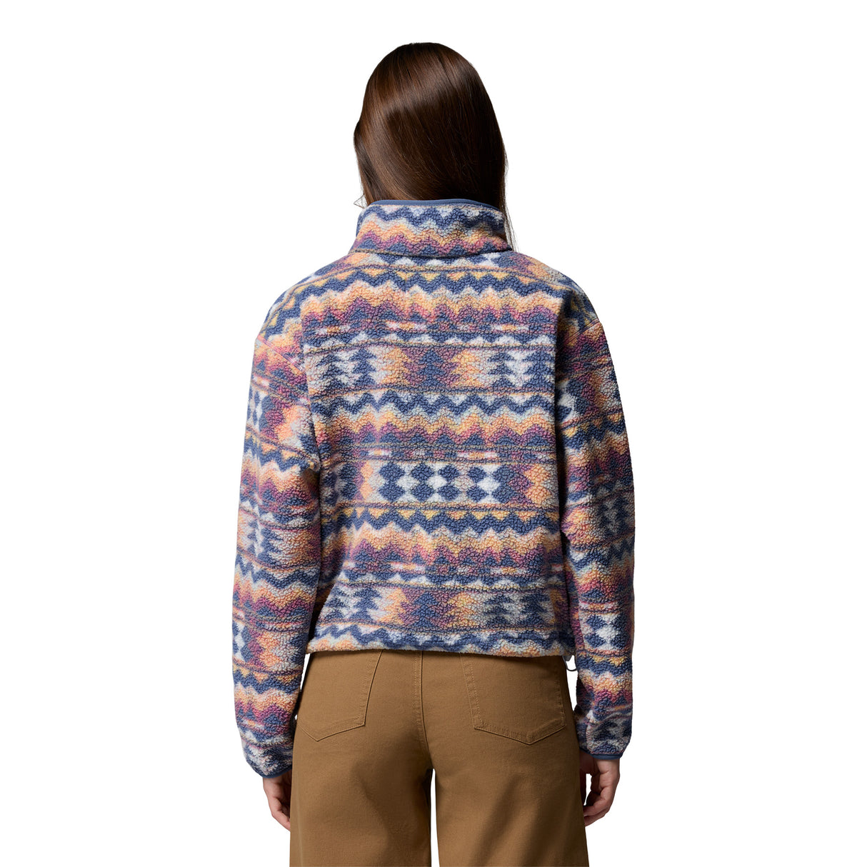 Columbia Women's Helvetia II Printed Cropped Half Snap Fleece Rosette Sprayflower / X-Small-Rosette Sprayflower / Small-Rosette Sprayflower / Medium-Rosette Sprayflower / Large-Rosette Sprayflower / X-Large - 53 Degrees North 