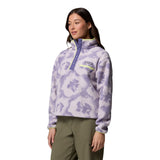 Columbia Women's Helvetia II Printed Cropped Half Snap Fleece Rosette Sprayflower / X-Small-Rosette Sprayflower / Small-Rosette Sprayflower / Medium-Rosette Sprayflower / Large-Rosette Sprayflower / X-Large - 53 Degrees North 