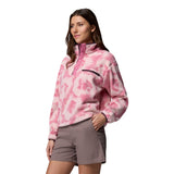 Columbia Women's Helvetia II Printed Cropped Half Snap Fleece Rosette Sprayflower / X-Small-Rosette Sprayflower / Small-Rosette Sprayflower / Medium-Rosette Sprayflower / Large-Rosette Sprayflower / X-Large - 53 Degrees North 