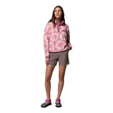 Columbia Women's Helvetia II Printed Cropped Half Snap Fleece Rosette Sprayflower / X-Small-Rosette Sprayflower / Small-Rosette Sprayflower / Medium-Rosette Sprayflower / Large-Rosette Sprayflower / X-Large - 53 Degrees North 