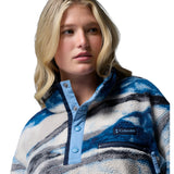 Columbia Women's Helvetia II Printed Cropped Half Snap Fleece Red Oxide/Dyeflower / X-Small - 53 Degrees North