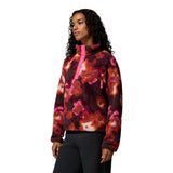 Columbia Women's Helvetia II Printed Cropped Half Snap Fleece Red Oxide/Dyeflower / X-Small - 53 Degrees North
