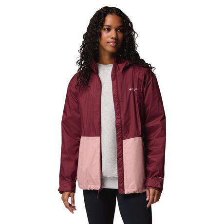 Columbia Women's Inner Limits III Waterproof Jacket Rich Wine/Eraser Pink / X-Small-Rich Wine/Eraser Pink / Small-Rich Wine/Eraser Pink / Medium-Rich Wine/Eraser Pink / Large-Rich Wine/Eraser Pink / X-Large - 53 Degrees North 