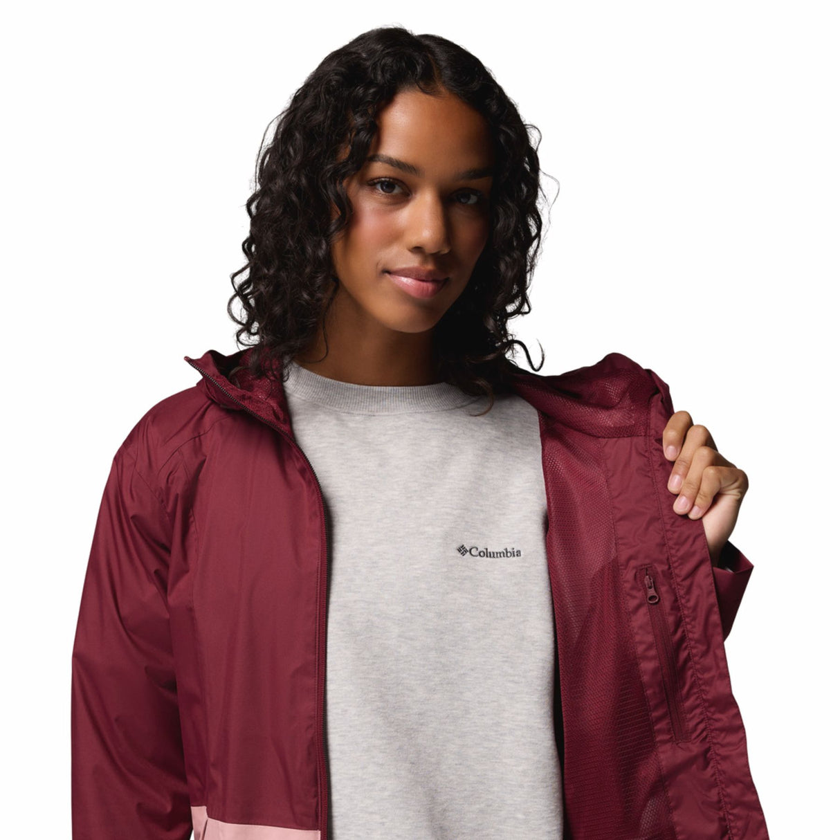 Columbia Women's Inner Limits III Waterproof Jacket Rich Wine/Eraser Pink / X-Small-Rich Wine/Eraser Pink / Small-Rich Wine/Eraser Pink / Medium-Rich Wine/Eraser Pink / Large-Rich Wine/Eraser Pink / X-Large - 53 Degrees North 