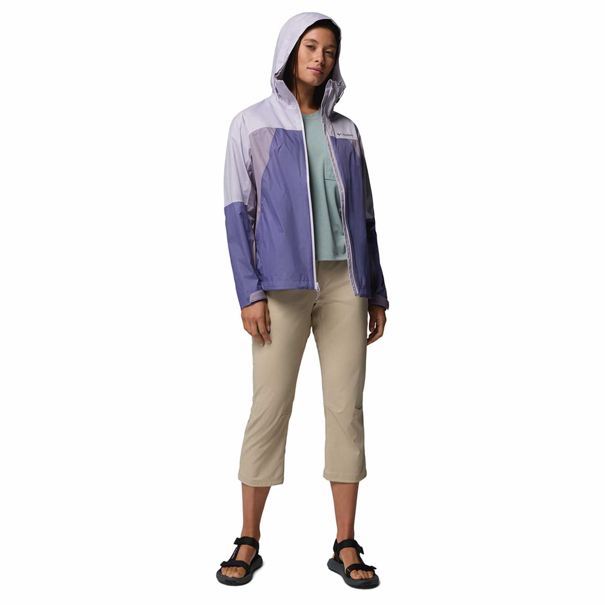 Columbia Women's Inner Limits IV Waterproof Jacket Stormwatch/Lavender Purple/Shale Purple / X-Small-Stormwatch/Lavender Purple/Shale Purple / Small-Stormwatch/Lavender Purple/Shale Purple / Medium-Stormwatch/Lavender Purple/Shale Purple / Large-Stormwatch/Lavender Purple/Shale Purple / X-Large - 53 Degrees North 